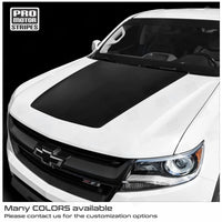 Chevrolet Colorado 2015-2022 Hood Blackout/Accent Decal Stripes