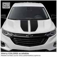 Chevrolet Equinox 2018-2023 Hood Accent Decals Sport Stripes
