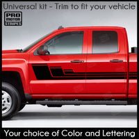 Universal Strobe Hockey Style Side Stripes For Truck or SUV Decal