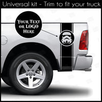 Universal Side Bed Box Accent Stripes For Truck or SUV Decals