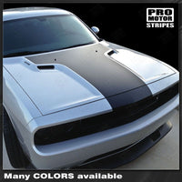 Dodge Challenger 2008-2023 Solid Style T-Hood Stripes