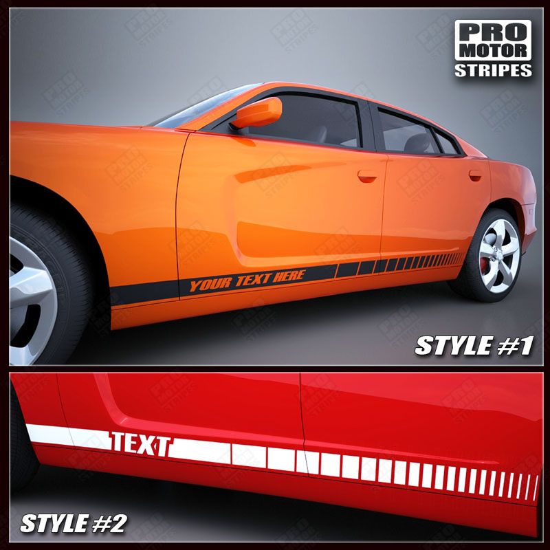 thumbnail image 2 of Dodge Charger 2011-2023 Rear Quarter Side Accent Stripes Decals – Choose Your Color 2 of 4