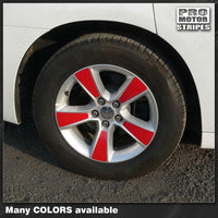 Dodge Charger Wheel Spoke Overlay Decals for 17" Rims