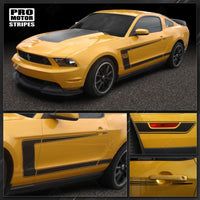 Ford Mustang 2010-2012 BOSS 302 Style Hood & Side C-Stripes