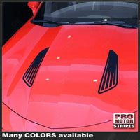 Chevrolet Camaro 2010-2023 Hood Louvers imitation Accent Decals