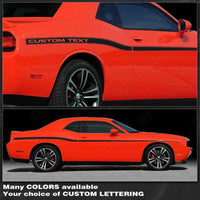 Dodge Challenger 2008-2023 Yellow Jacket Style Side Stripes