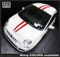 Fiat 500 2007-2015 Over-The-Top Double Stripes