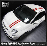 Fiat 500 2007-2015 Pre-cut Over-The-Top Offset Stripes