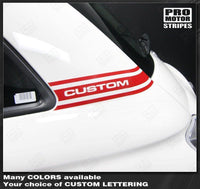 Fiat 500 2007-2015 Rear Quarter Side Stripes Custom Lettering