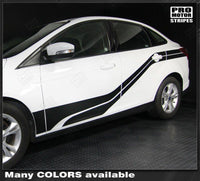 Ford Focus 2011-2018 Front-to-Rear Side Accent Stripes