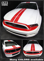 2013 2014 Ford Mustang hood
 side
 trunk
 bumper
 roof Decals Stripes 152588443078-1