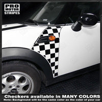 Mini Cooper 2008-2014 Clubman Checkered Side Panel Stripes