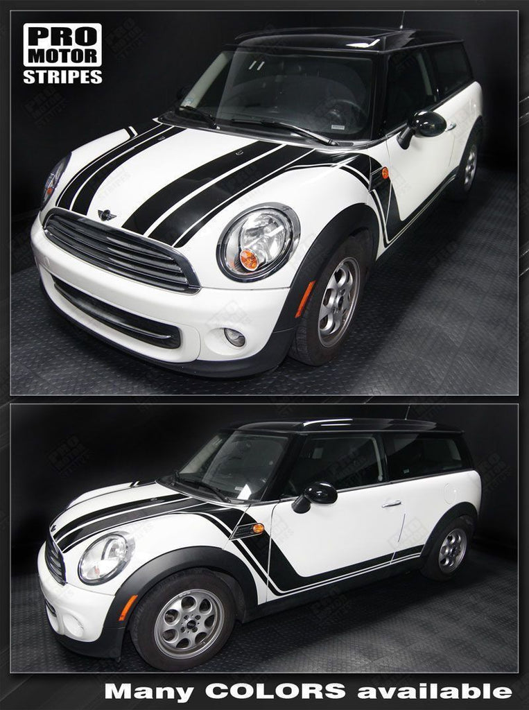 Mini Cooper Standard Bonnet Stripe Stripes Decals Clubman FIT ALL YR & MODELS eB Mini Cooper Standard Bonnet Stripe Stripes Decals Clubman FIT ALL YR & MODELS eB