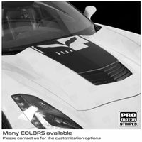 Chevrolet Corvette C7 Base 2014-2019 Jake Skull Hood Decal
