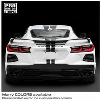 Chevrolet Corvette C8 2020-2024 Top Double Rally Stripes
