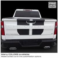 Chevrolet Silverado 2019-2024 Hood and Tailgate Stripes Decals