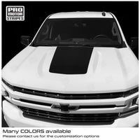 Chevrolet Silverado 2019-2024 Hood Accent Decal Sport Stripe