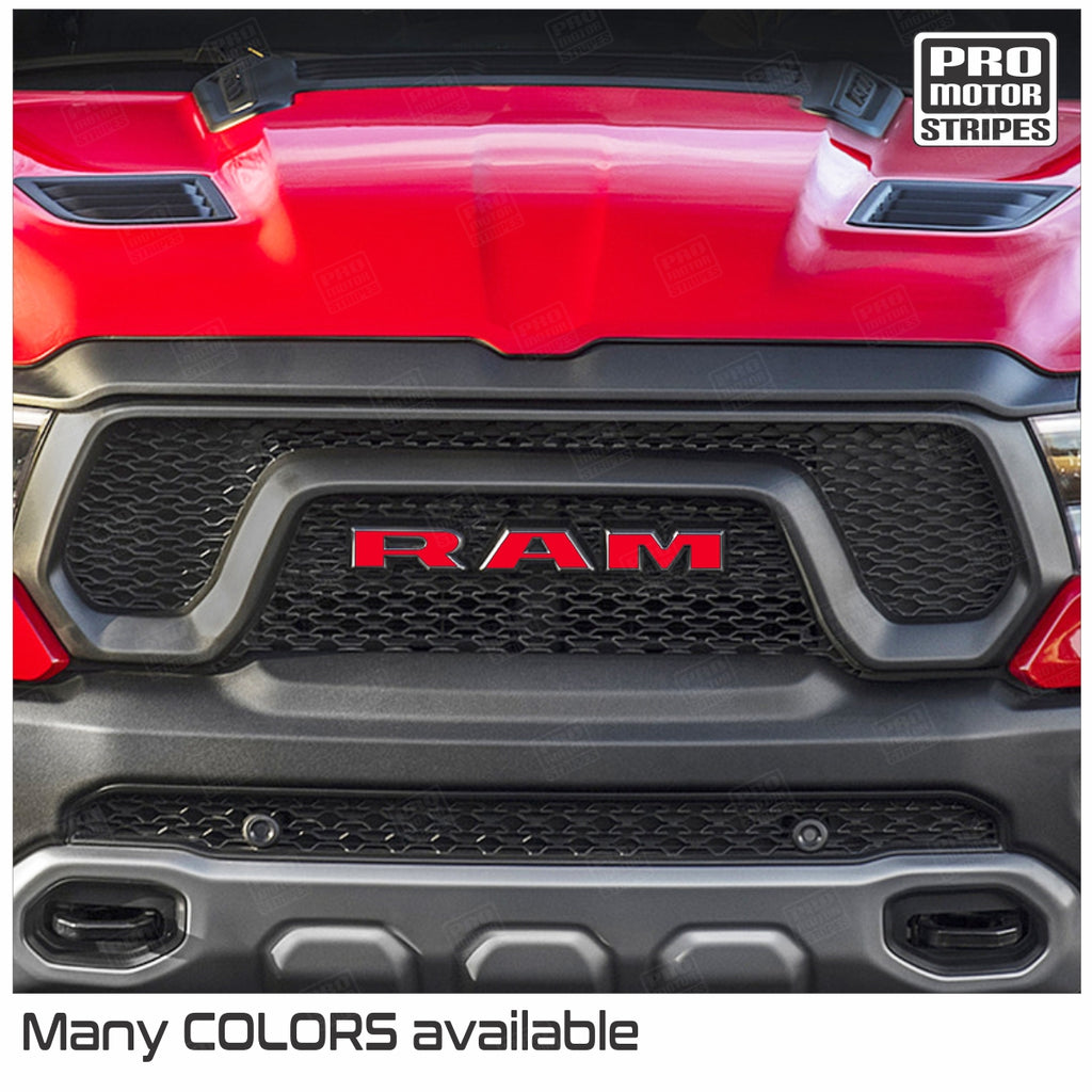 Dodge RAM 1500 Rebel 2019-2023 Front Emblem Overlay Decal