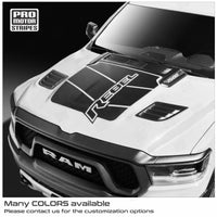 Dodge RAM 1500 Rebel 2019-2024 Hood Decal Graphic Stripe