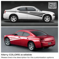 Dodge Charger 2006-2010 Triple Swoosh Side Accent Decals Stripes