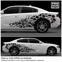Dodge Charger 2006-2023 Angry Bee Honecomb Splash Side Decals