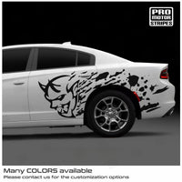 Dodge Charger 2006-2023 Demon Blood Splash Side Stripes Decals