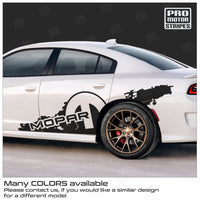 Dodge Charger 2006-2023 Mopar Mud Dirt Splash Side Accent Decals