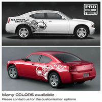 Dodge Charger 2006-2023 Super Bee Side Decals Stripes