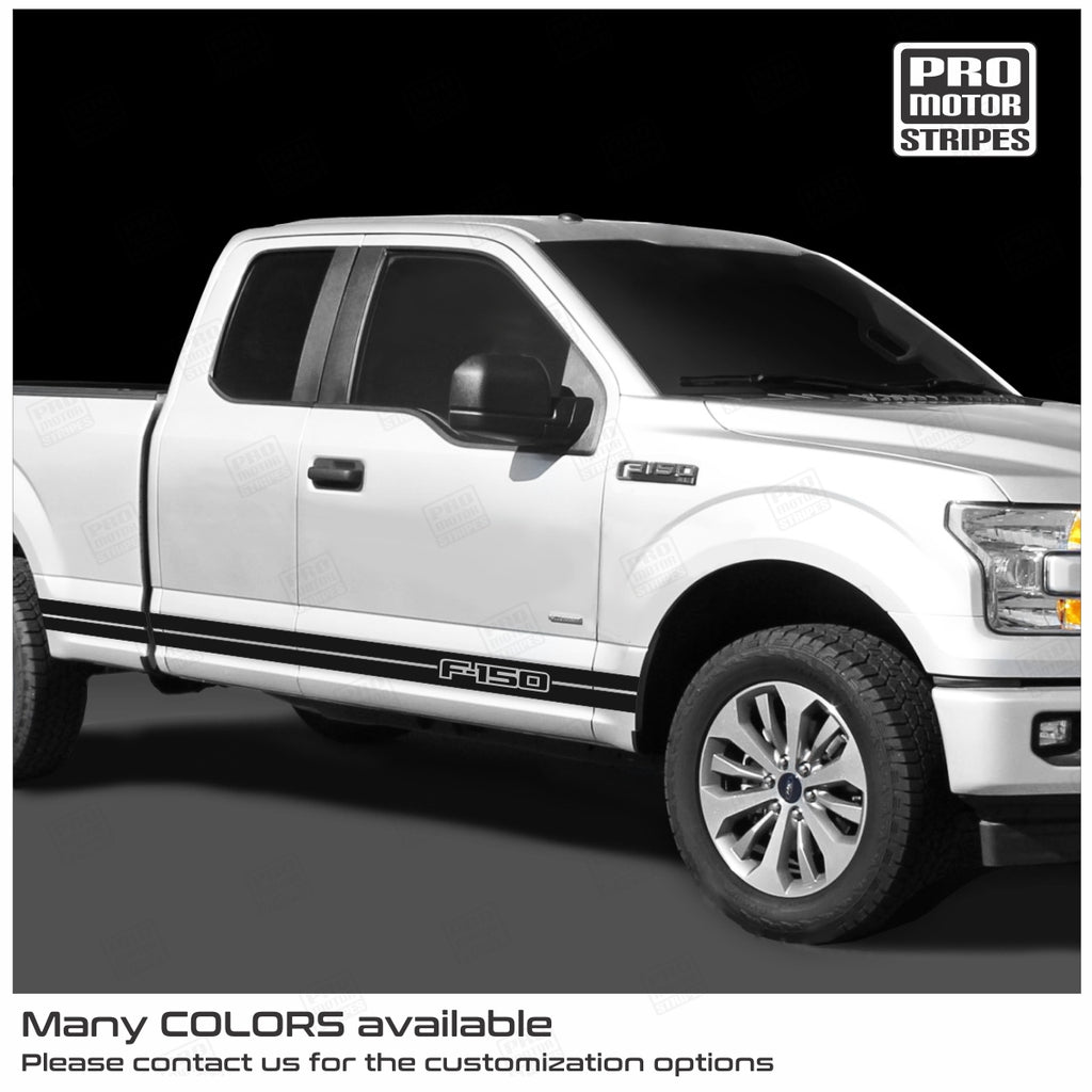 Universal rocker side stripes decals for ford f 150 126351554601 pro