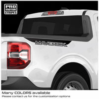 Ford Maverick 2022-2025 Side Bed Accent Lettering Stripes Decals