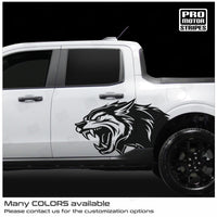 Ford Maverick 2022-2025 Side Accent Wolf Coyote Wild Dog Graphic Decals Stripes