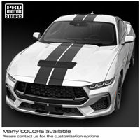 Ford Mustang 2024-2025 GT Full Top Double Rally Stripes