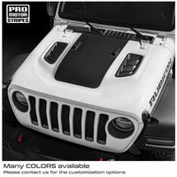 Jeep Wrangler Gladiator 2018-2024 JL/JT Rubicon Hood Decal