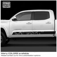 Toyota Tacoma 2005-2026 Side Rocker Panel Strobe Decals