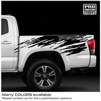 Toyota Tacoma 2005-2026 Mud Splash Side Bed Decals