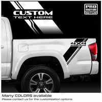 Toyota Tacoma 2005-2026 Side Bed Accent Lettering Decals