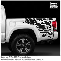 Toyota Tacoma 2005-2026 Digital Camo Splash Side Graphic Decals