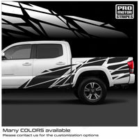 Toyota Tacoma 2005-2026 Side Geometric Splash Graphic Decals