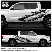 Toyota Tacoma 2005-2026 Side Lettering Splash Mud Graphic Decals