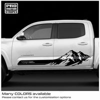 Toyota Tacoma 2005-2026 Mountain Accent Side Rocker Decals