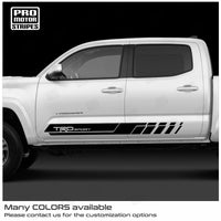 Toyota Tacoma 2005-2026 Side Rocker Panel Strobe Decals