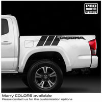 Toyota Tacoma 2005-2026 Hash Lettering Side Bed Decals