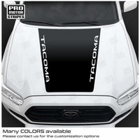 Toyota Tacoma 2016-2023 Hood Accent Graphic Decal Stripes