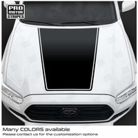 Toyota Tacoma 2016-2023 Hood Accent Graphic Decal Stripes