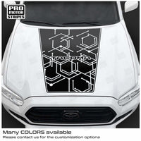 Toyota Tacoma 2016-2023 Hood Accent Graphic Decal Stripes