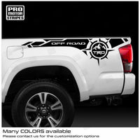 Toyota Tacoma 2016-2023 Off Road TRD Compass Side Decals Stripes