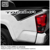 Toyota Tacoma 2016-2023 Side Bed Lettering Accent Graphic Decal