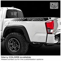 Toyota Tacoma 2016-2023 Bed Side Strobe Graphic Decals