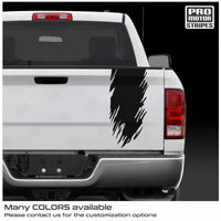 Universal Tailgate Rear Rip Splash Decal Stripe Truck or SUV