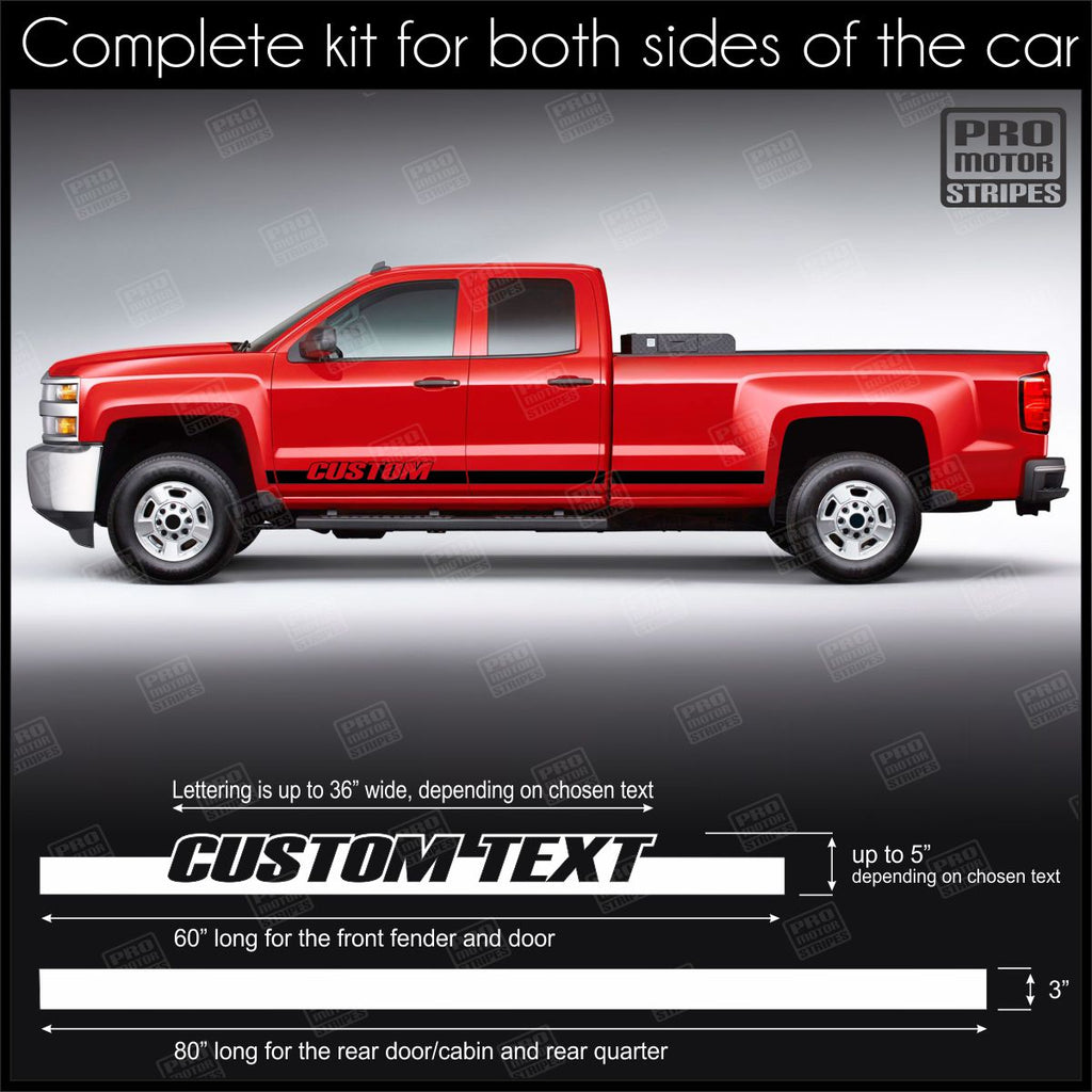 Truck Rocker Graphics Universal Rocker Panel Stripes For Truck or SUV Style 1 155853954177 ...
